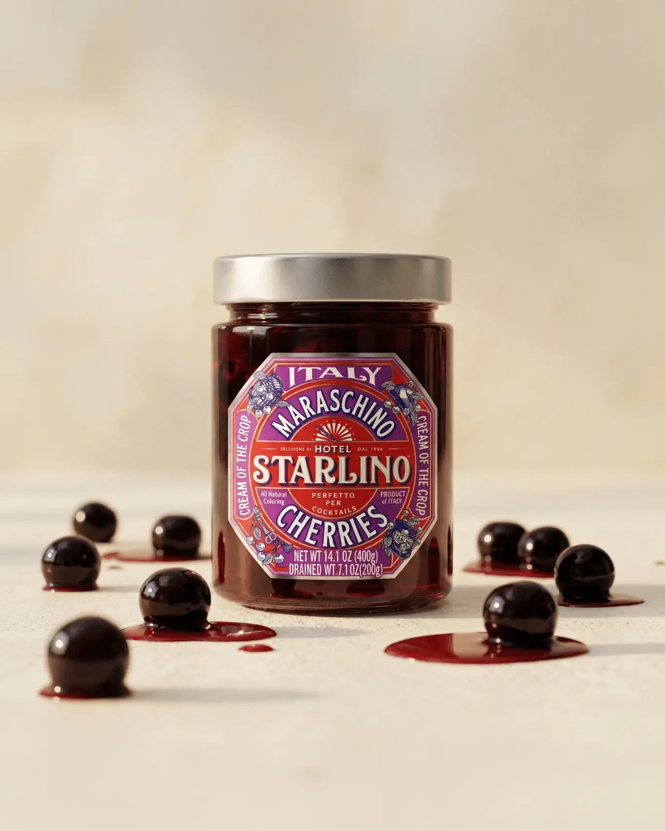 Starlino Maraschino Cherries - 400g Jar