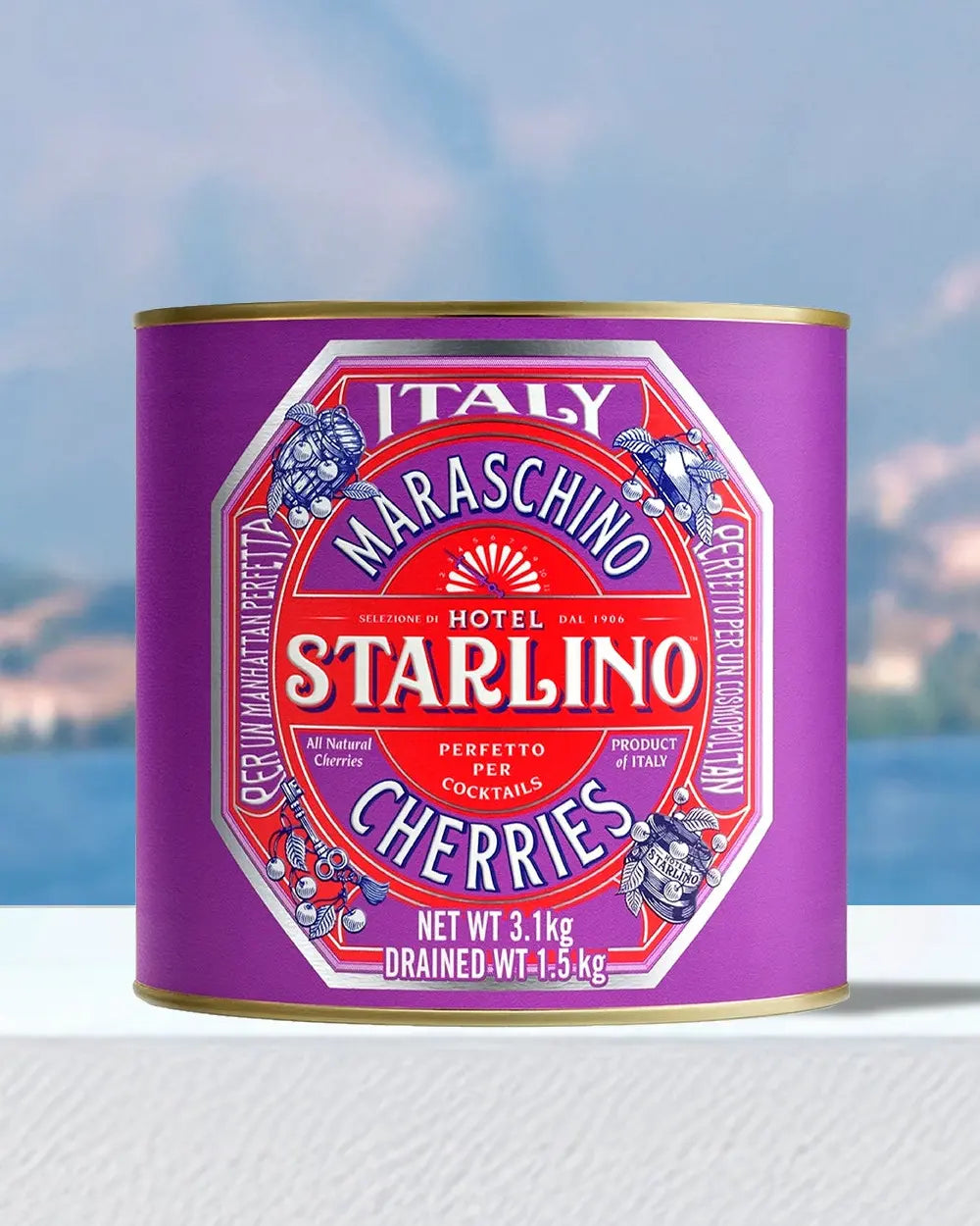 Starlino Maraschino Cherries - 3.1kg Jar